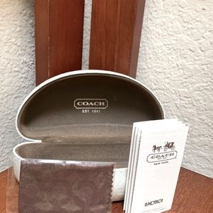 🔹Coach Hardshell White /Ivory Sunglasses Case…